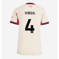 Stroje piłkarskie Liverpool Virgil van Dijk #4 Koszulka Wyjazdowej dla damskie 2025-26 Krótki Rękaw